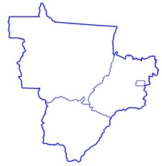 brazil midwest region map