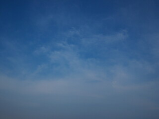 The blue sky and fluffy white clouds are the beauty of nature. 

