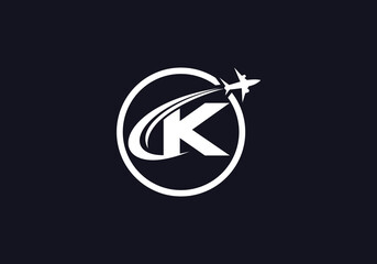Aviation and airlines logo, Tour and travel agency symbol design with letter and alphabets