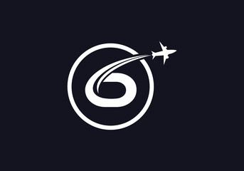 Aviation and airlines logo, Tour and travel agency symbol design with letter and alphabets