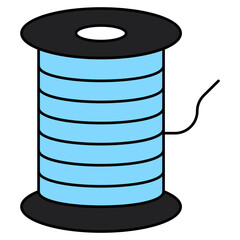 A unique design icon of thread spool