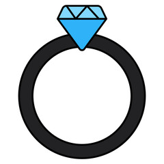 Premium download icon of diamond ring