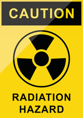 caution radiation hazard warning sign © Kavindu