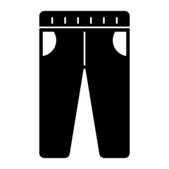 Editable design icon of pants