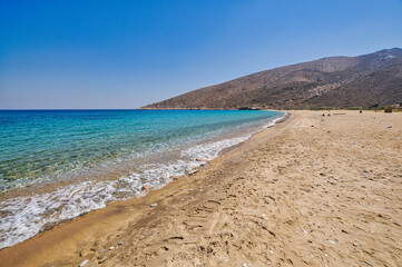 Agia Theodoti beach in Ios island, Greece