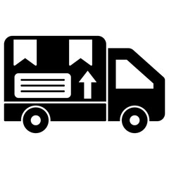 Trendy vector design of cargo van