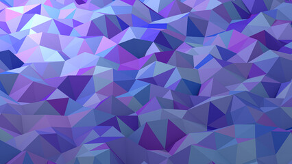 Turquoise Triangles, Abstract 3D Background/Landscape