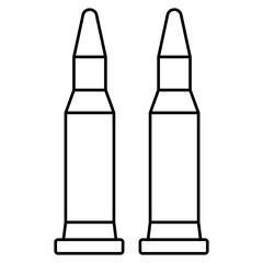 Perfect design icon of ammo - obrazy, fototapety, plakaty