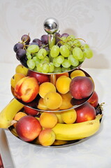 fruit platter at a wedding in Romania