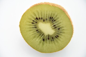 Naklejka na ściany i meble Fresh Kiwi fruits on white background 