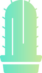 Cactus gradient icon