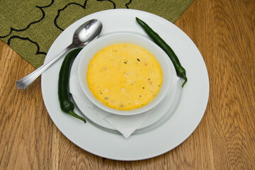 Tripe Soup with green peppers, Belly Soup