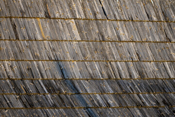 Close up of old planks. Old wood background.