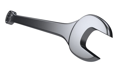 A beautiful 3d illustration with spanner on a white background.