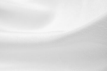 Abstract white fabric with soft wave texture background