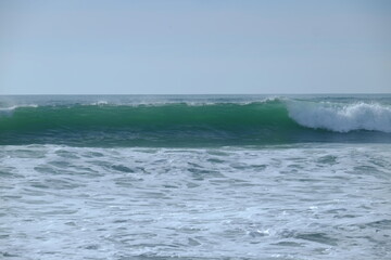 Some big waves at Cap Ferret. France, Atlantic Ocean.