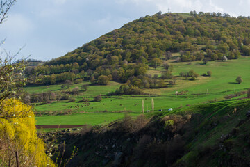 Obraz premium Spring landscape with mountains and forest, Armenia