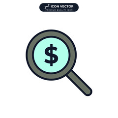 research money icon symbol template for graphic and web design collection logo vector illustration