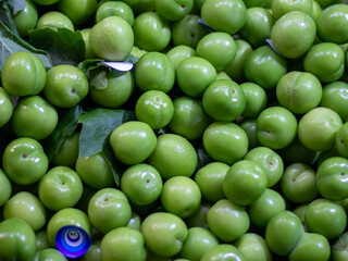 plum in the market