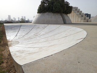 Stone Skating Surface in Park Edith Wolfson, Tel Aviv, Israel