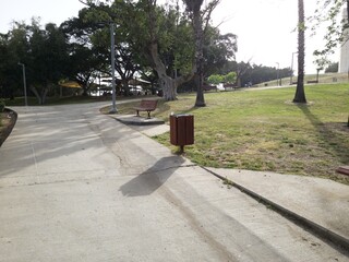 Green Beautiful View of Park Edith Wolfson, Tel Aviv, Israel