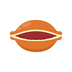 Dorayaki vector illustration. Dorayaki is a Japanese snack. Dorayaki is a Japanese snack.
