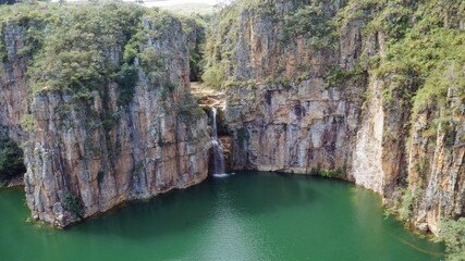 waterfall in the canyons