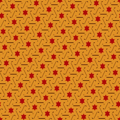 Contemporary geometric pattern. Repeated stars motif. Seamless surface design. Ornamental wallpaper. Modern geo abstract background. Minimalist wallpaper. Simple digital paper, textile print. Vector