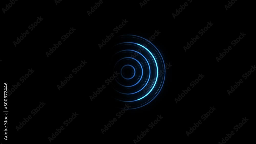 Poster motion blue circles abstract background. abstract futuristic motion background