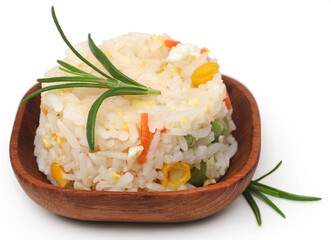 Fried rice with rosemary