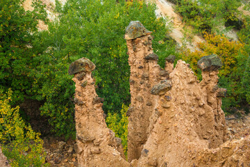 Serbia - Kursumlija - Radan Mountain - Peculiar erosive rock formation of fabled Devil's town...