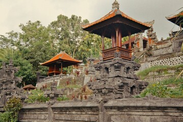 temple entrance in bali, indonesia. 