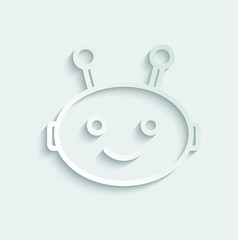chatbot vector icon chat robot sign 