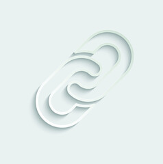 Link, chain single icon - vector 