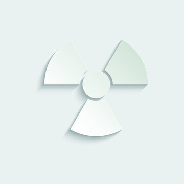 dangerous icon vector Radiation sign