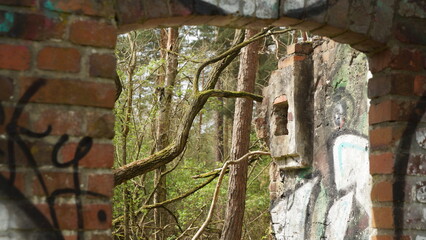 Verlassenes Haus im Wald südlich von Berlin.