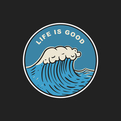 wave logo illustration