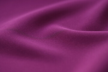 Fototapeta na wymiar Purple iridescent fabric texture background. Luxurious pattern of draped fabric