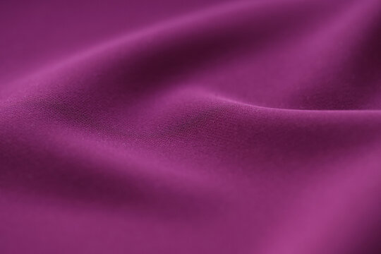 Purple Iridescent Fabric Texture Background. Luxurious Pattern Of Draped Fabric