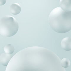 Abstract balls background for product Presentation,3d rendering
