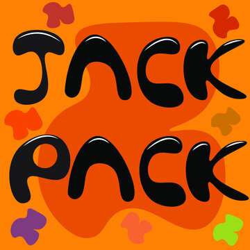 jack pack word illustration cartoon 3d concept.
