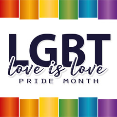 Isolated flag lgbt pride vector illustration