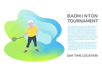 tennis Academy, summer tennis camp.the concept of Junior sports training.Site template for the Home page or app.Girls with rackets and a ball in different poses.flat design vector illustration.