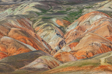 Multicolored beautiful mountains in Azerbaijan