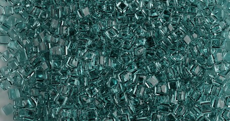 3d cubes laying on the floor