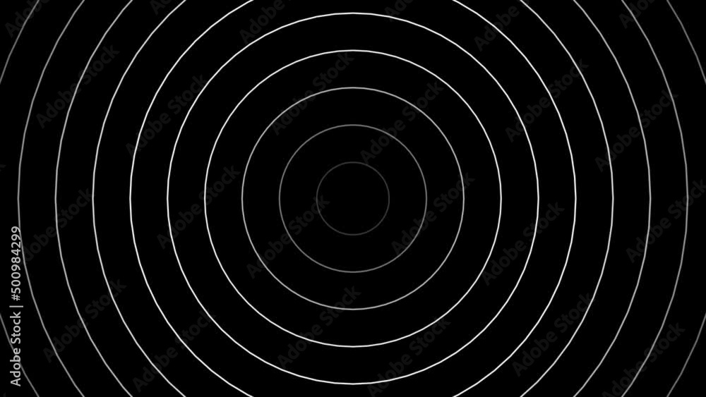 Poster Abstract template with animation of white circular waves. Background for your presentation