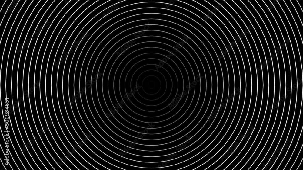Leinwandbilder abstract template with animation of white circular waves. background for your presentation