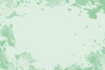 Fototapeta na wymiar Water green Watercolor Type Abstract Background space for graphic design