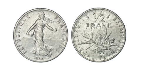 France ½ franc, 1977