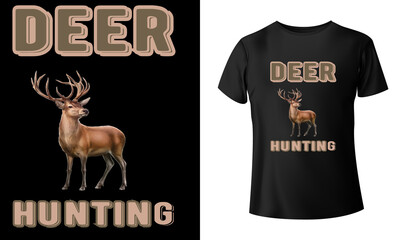 Hunting t-shirt design, Deer Hunters Club Abstract Vintage Label or Logo Template with Antlers, Textures and Retro Typography. Also Good for ,T-shirt 